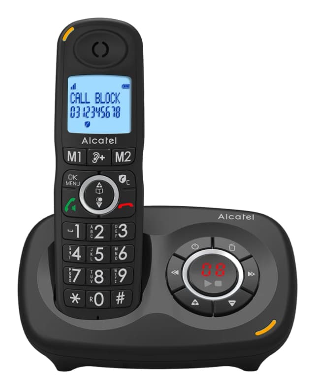 Alcatel XL595B Voice DECT telephone Caller ID Black