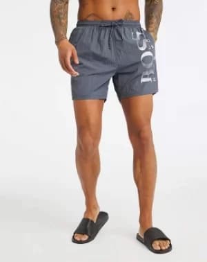 Hugo Boss Octopus Logo Swim Shorts Dark Grey Size L Men