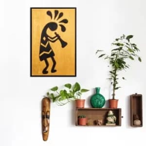 Array Multicolor Decorative Wooden Wall Accessory