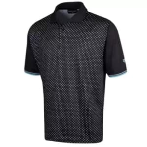 Island Green Green Short Sleeve Polo Shirt Mens - Black