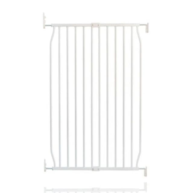 Safetots Extra Tall Eco Screw Fit Baby Gate, White, 70Cm - 80Cm, Extra Tall Gate 100Cm In Height, Stair Gate For Baby