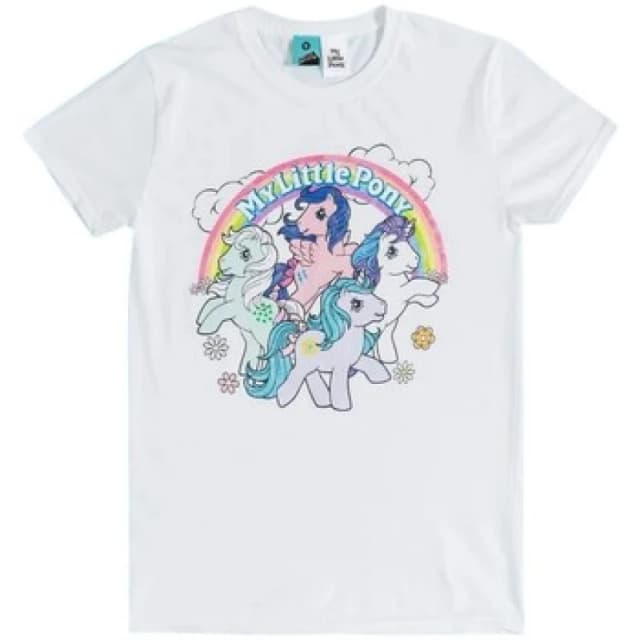 My Little Pony Mens Meadows T-Shirt in White Size: 2XL White Male 2XL