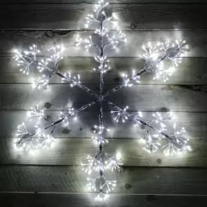3.5ft (108cm) Cool White Giant LED Snowflake Indoor/Outdoor Christmas Decorations