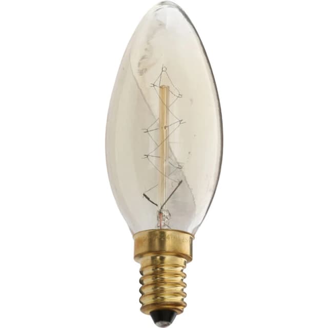 Premier Housewares Bulbs C35 E14 220v 40 Watt Bulb - 95mm Gold unisex