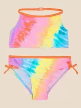 Accessorize Girls Tie Dye Bikini - Multi, Size Age: 11-12 Years, Women