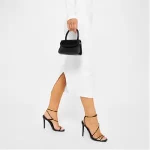 Missguided Square Toe High Heel Sandals - Black