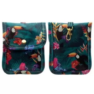 Toucan Party Face Covering & Hand Sanitiser Pouch
