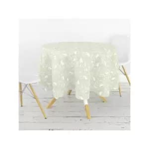 Forest Life Green 132cm Round Acrylic Tablecloth - William Morris