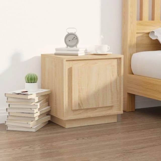 VIDAXL Bedside Cabinet Sonoma Oak 44x35x45cm Engineered Wood Vidaxl 8720845794248