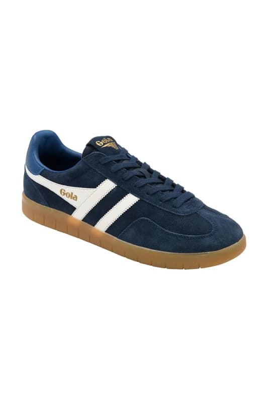 Gola Classics Mens 'Atlas' Suede Lace-Up Trainers in Mid Navy Size: 8 Mid Navy Male 8