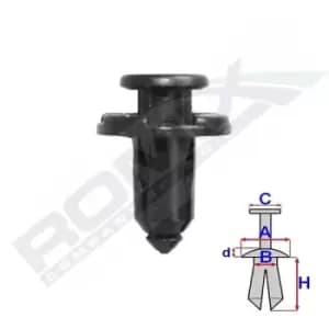 ROMIX Clip C70195 SUBARU,FORESTER (SG),IMPREZA Stufenheck (GD),Legacy IV Kombi (BP),IMPREZA Schragheck (GR, GH, G3),IMPREZA Station Wagon (GG)