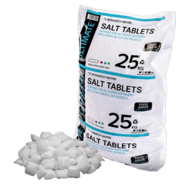 Monarch Water Monarch Ultimate Water Softener Salt Tablets 25Kg Bag - Food Grade Salt