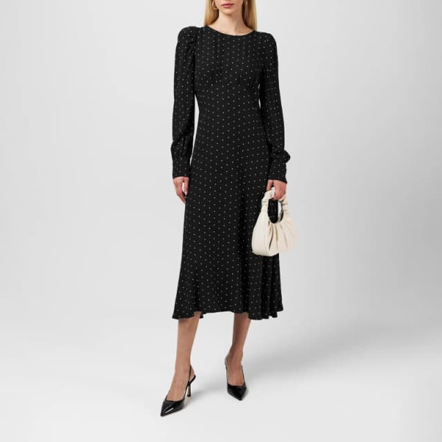 Vila Womens Siri Tea Dress Black female 12 (M)