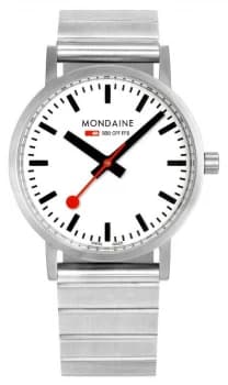 Mondaine Classic Metal 36mm Stainless Steel Bracelet Watch
