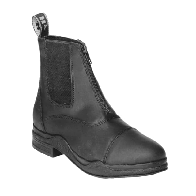 Hyland Unisex Adult Leather Jodhpur Boots Black (3 Uk)