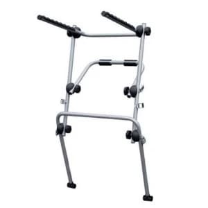 Menabo Main High Rise Rear-Mounted Bike Rack for 3 Bikes - Silver