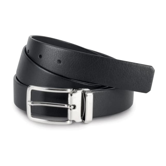 K-UP Mens Classic Leather Belt in Black Male One Size