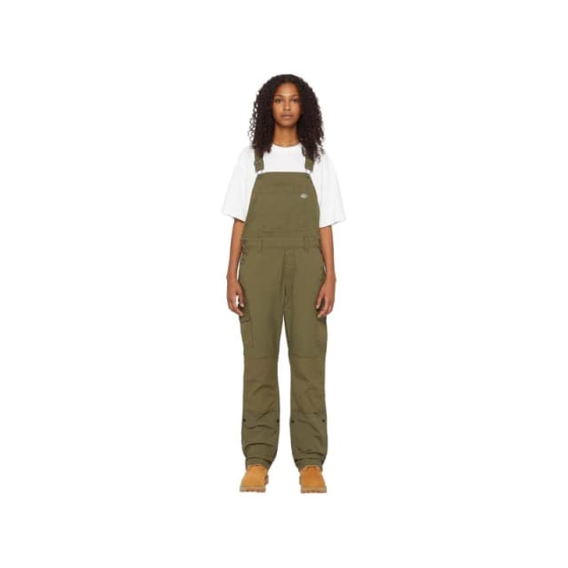 Dickies Protective Bib - Rinsed Military Green Rinsed Military Green Lge