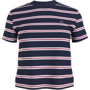 Tommy Jeans Contrast T Shirt - Twilight Navy