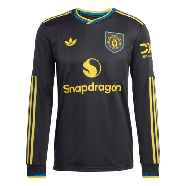 Adidas Manchester United Long Sleeve Authentic Third Shirt 2025/26 Noir Male S JP3040