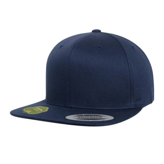 Flexfit Mens Cotton Snapback Cap in Navy Navy Male One Size