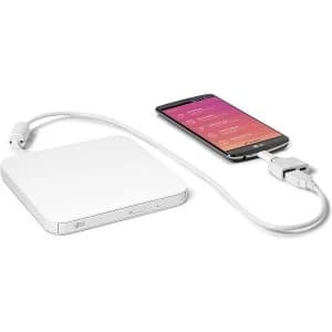 Hitachi-LG GP95NW70.AHLE10B White Ultra Slim Portable DVD Writer with Android Support