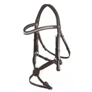 GFS Monarch Crystal Grackle Bridle - Brown