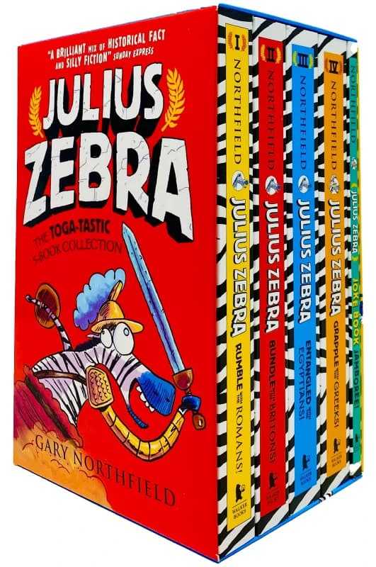 Julius Zebra Series Box Set Gary Northfield Complete Five Book Collection Paperback Gary Northfield Books