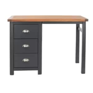Dunkeld Single Pedestal Dressing Table, Blue