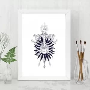 BC10722691373 Multicolor Decorative Framed MDF Painting