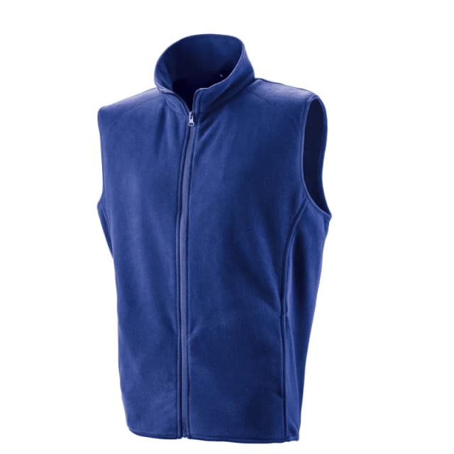 Result Core Mens Microfleece Gilet in Blue Size: Small Blue Male S