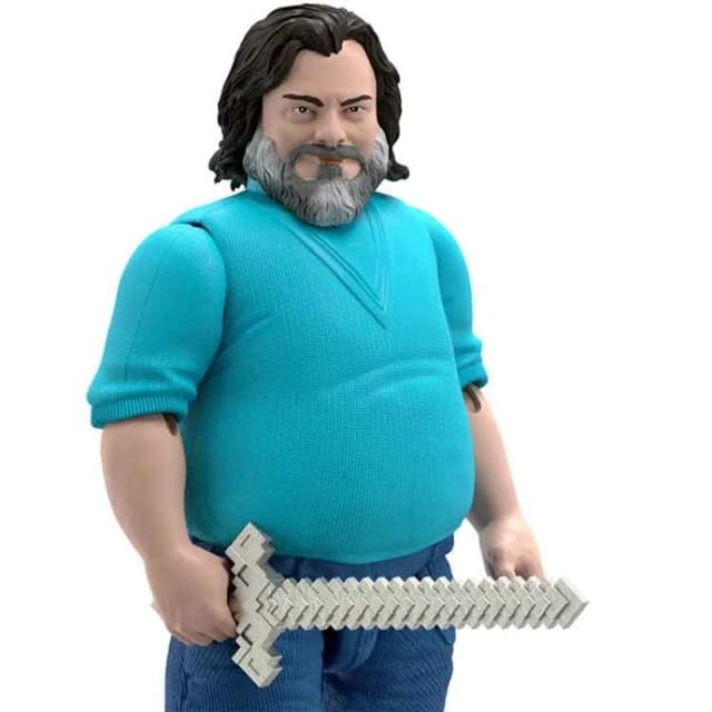 Minecraft Steve Large-Scale Action Figure, 12-Inch Character Collectible Inspired By The Movie One Colour WDXDB Unisex