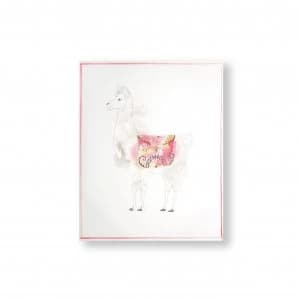 Art for the Home Lucky Llama Printed Canvas Wall Art
