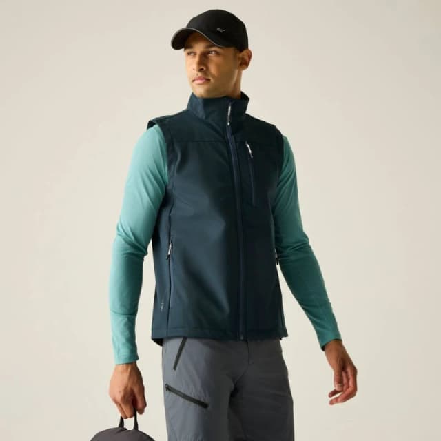 Regatta Mens Arana Waterproof Softshell Gilet in Dark Blue Size: Medium Dark Blue Male M