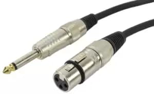 XLR (F) Mono to 1/4" Jack Lead 10m
