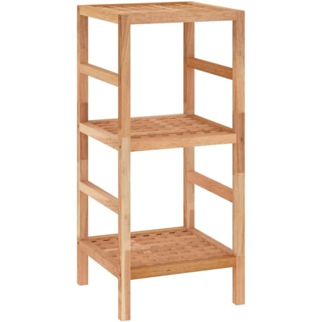 VIDAXL Bathroom Shelf 35.5x35.5x79cm Solid Wood Walnut Vidaxl 8720287220442