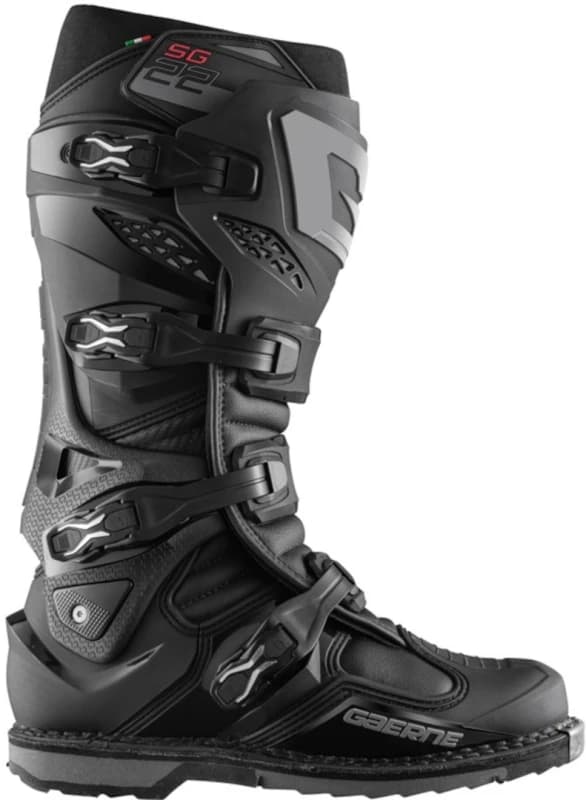 Gaerne SG-22 Motocross Boots, black, Size 44 45 for Men