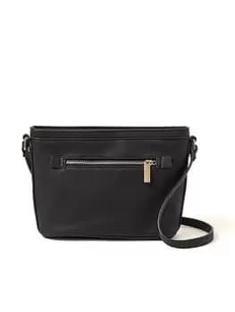 Accessorize Top Zip Cross-body Bag, Black, Women