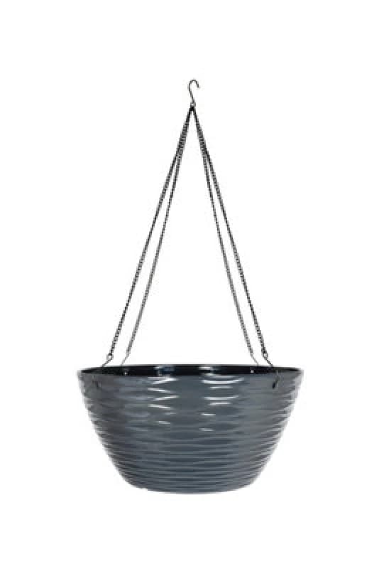 Apta Windermere Charcoal Hanging Basket 35cm, Black 90402CH