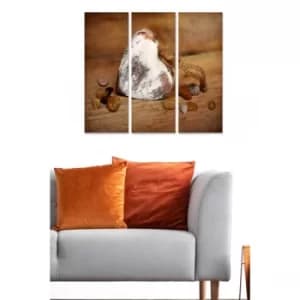 MDF691320 Multicolor Decorative MDF Painting (3 Pieces)