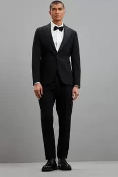 Super Skinny Fit Black Tuxedo Suit Jacket
