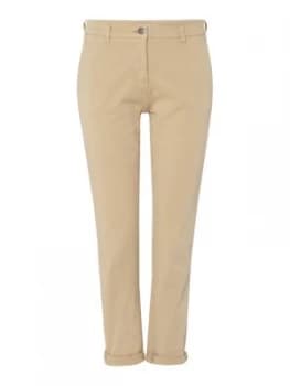 Barbour Cropped Turn Up Eiko Chino Trousers Stone