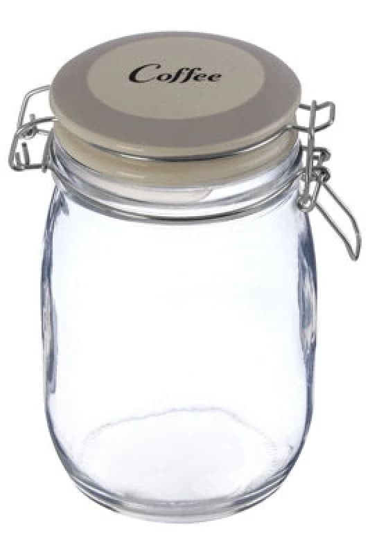 Premier Housewares Grocer Coffee Storage Jar Clear