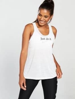 Nike Training Studio JDI Tank White Size L Women