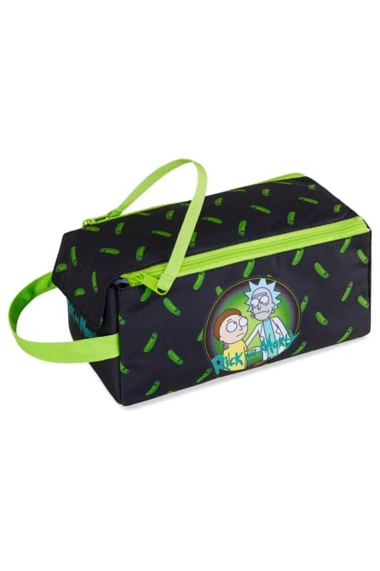 Rick & Morty Toiletry Travel Bag Black male