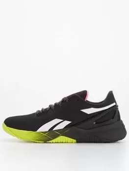 Reebok TR Nanoflex Trainers - Black/Pink, Size 8, Men