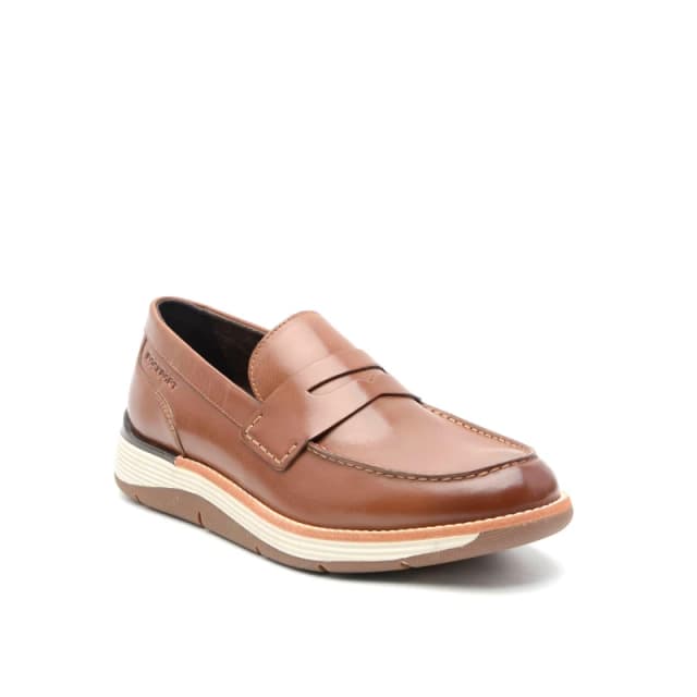 Rockport Mens Liam Loaf Loafers Tan male 7 (40.5)