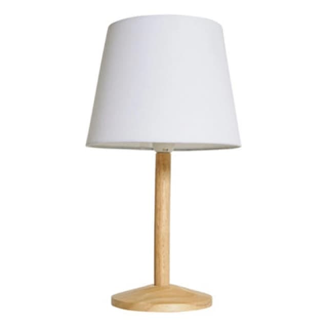 ValueLights Triston Light Natural Wood Table Lamp Brown