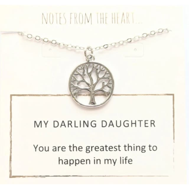 Notes From The Heart NFTH MY DARLING DAUGHTER Pendant Silver unisex one size