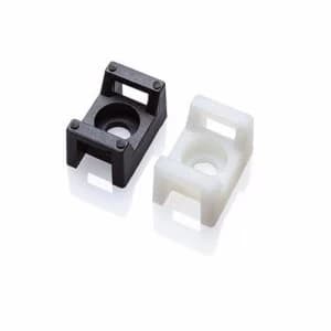 Zexum Screw Cable Tie Mounts 100 Pack - Black
